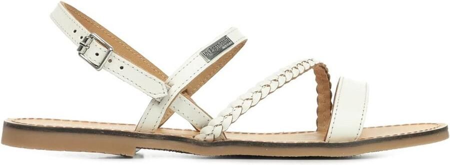 Dames Sandalen Platte Zwarte Leren Teenslippers Zomer