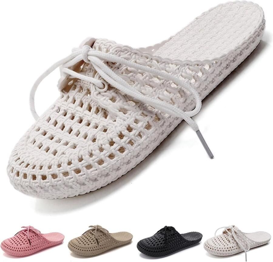 Dames Sandalen van Hoogwaardig PVC met Striklint Antislip en Verstelbaar voor Comfort