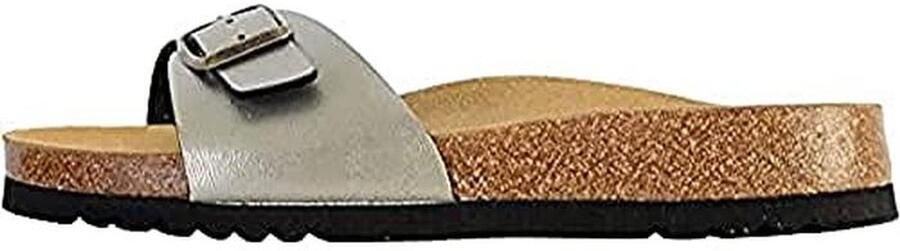 Dames Sandalen van Leer met Open Punt en Gesp