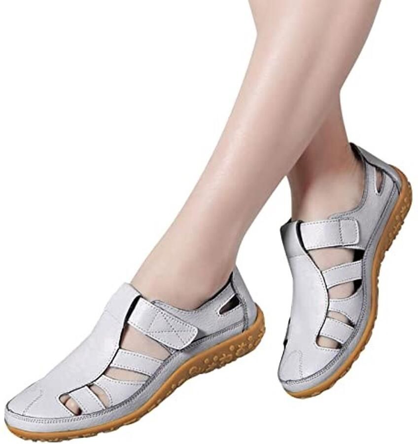 Dames sandalen voor buiten Lichtgewicht Zilveren kleur - Foto 1