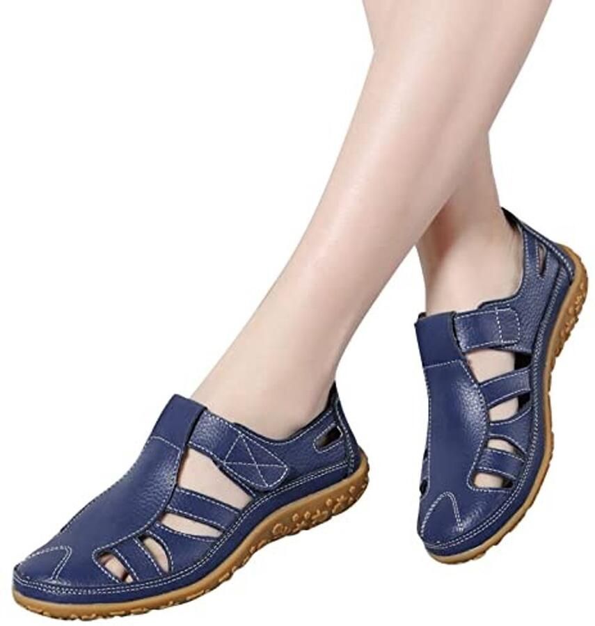 Dames Sandalen voor Outdoor Lichtgewicht en Antislip Donkerblauw - Foto 1