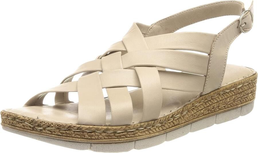 Dames Sandalen Zilver Grijs Leer
