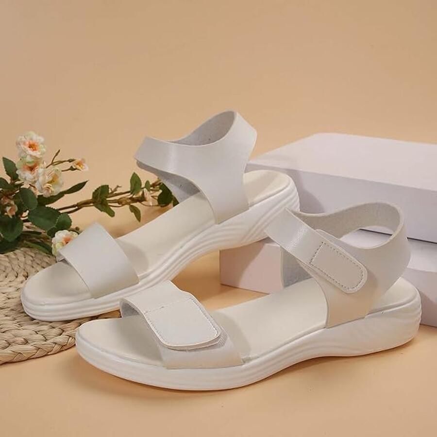 Dames Sandalen Zomer Antislip Schoeisel Open Teen Wandsandalen Pantoffels voor Dames Compensé Basket Mules Lederen Tongs Strand en Zwembad Slippers