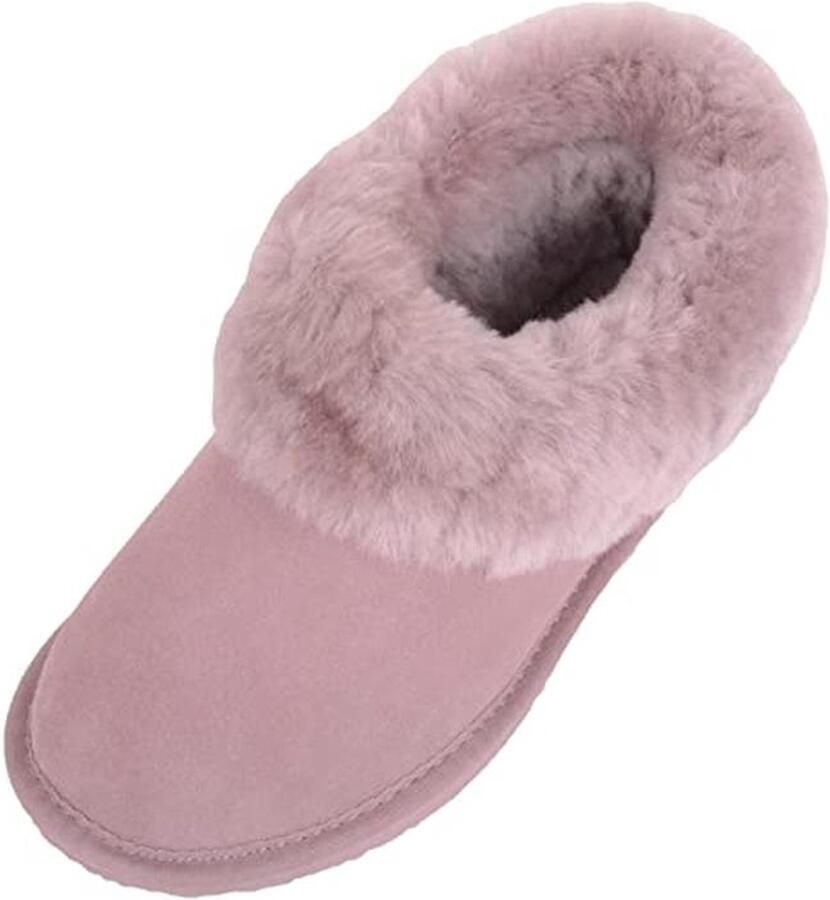 Dames schapenvacht laarzen Slippers met zachte manchet