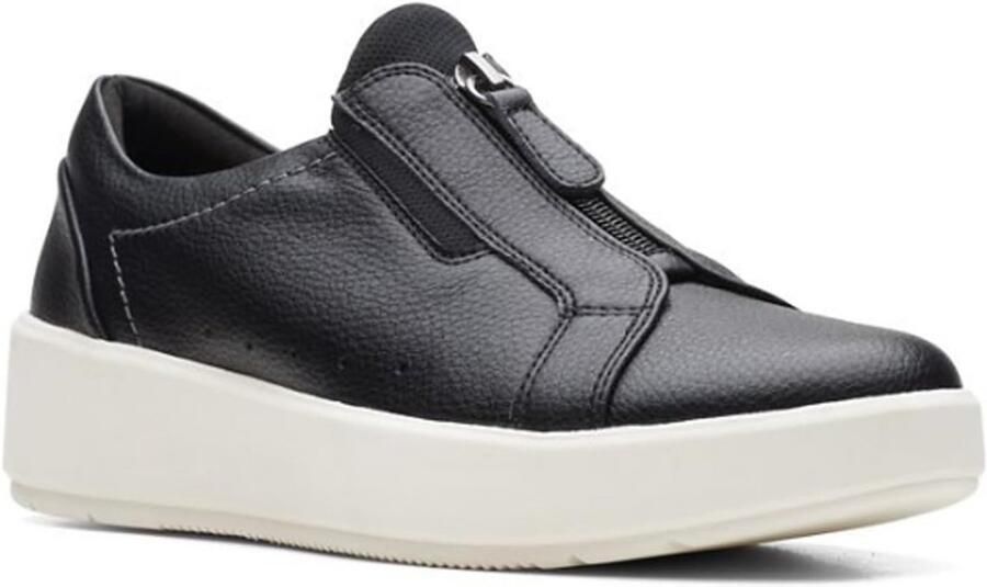 Dames Instappers Leer Comfortabel Zwart of Bruin Slip-on Platte Schoenen