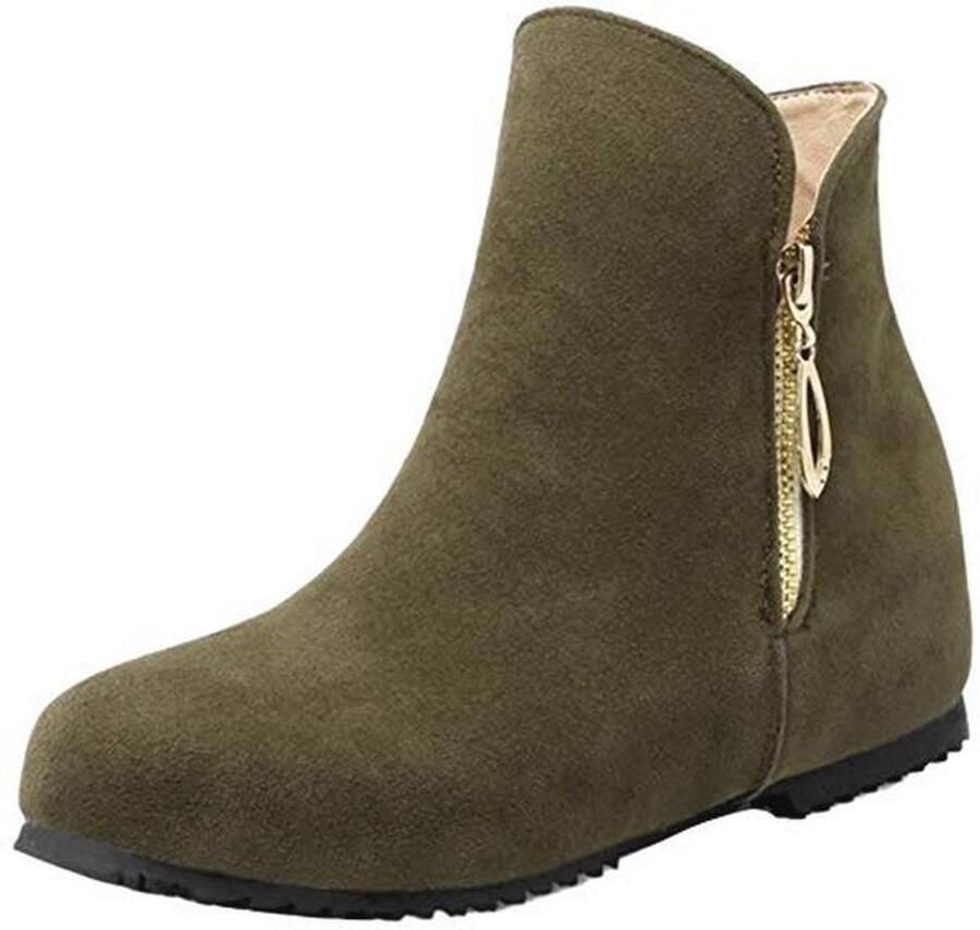 Dames sleehak enkellaarzen korte schacht