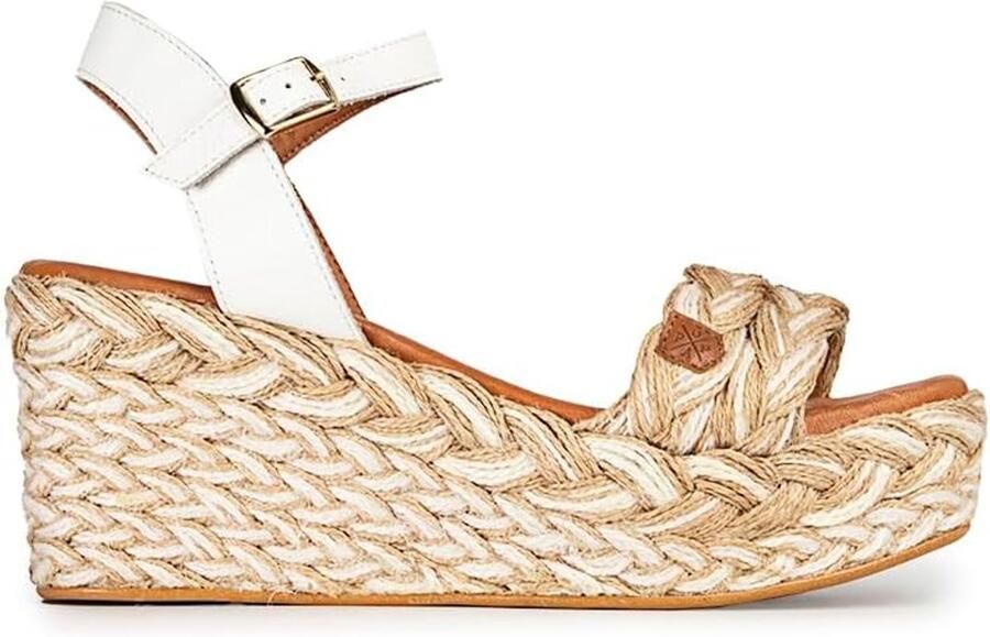 Dames sleehak Zomerschoenen Casual wandelen Zachte binnenzool hakhoogte Wit