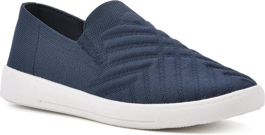 Dames Slip-on Sneaker met Stretch Breiwerk voor Optimale Pasvorm