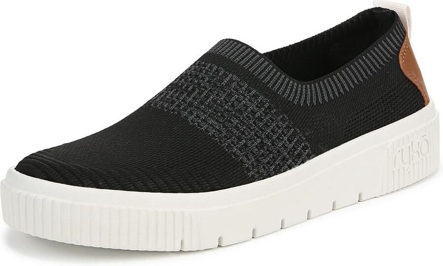 Dames Slip-On Sneakers Gebreid Comfortabele Wandschoenen met Schokdemping