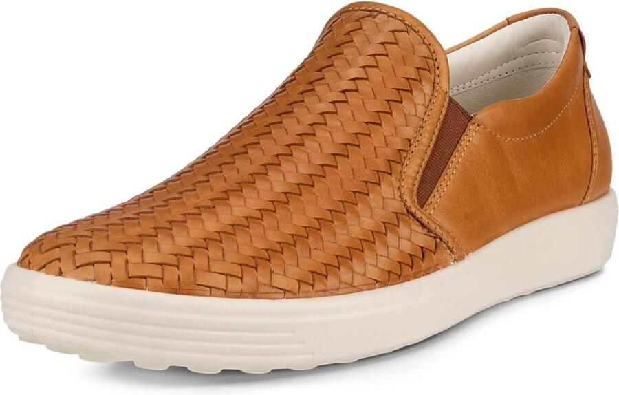 Dames Slip-On Sneakers met Geweven Details en Comfortabele Zool