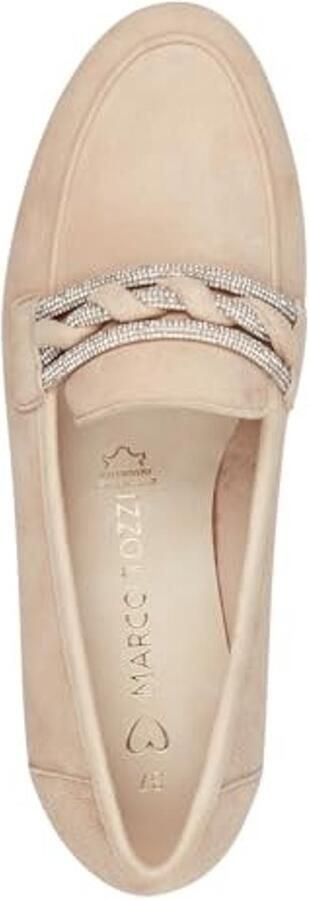 Dames Slipper met Blokhak Casual Moccasin Beige - Foto 1