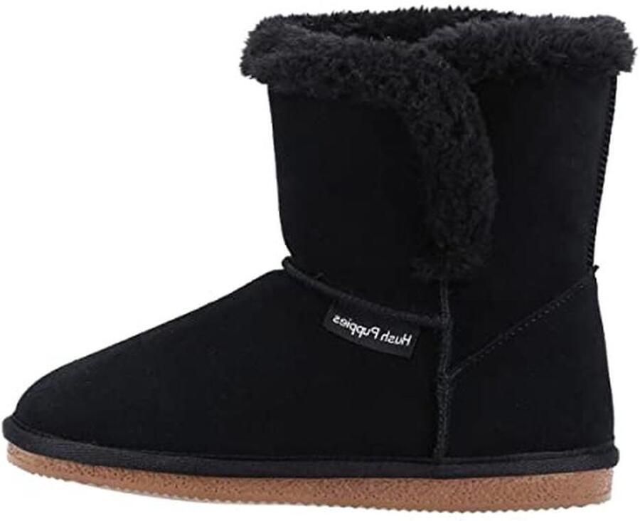 Dames Slipper met Echte Suede en Imitatiebont Comfortabele en Warme Slippers voor Binnen