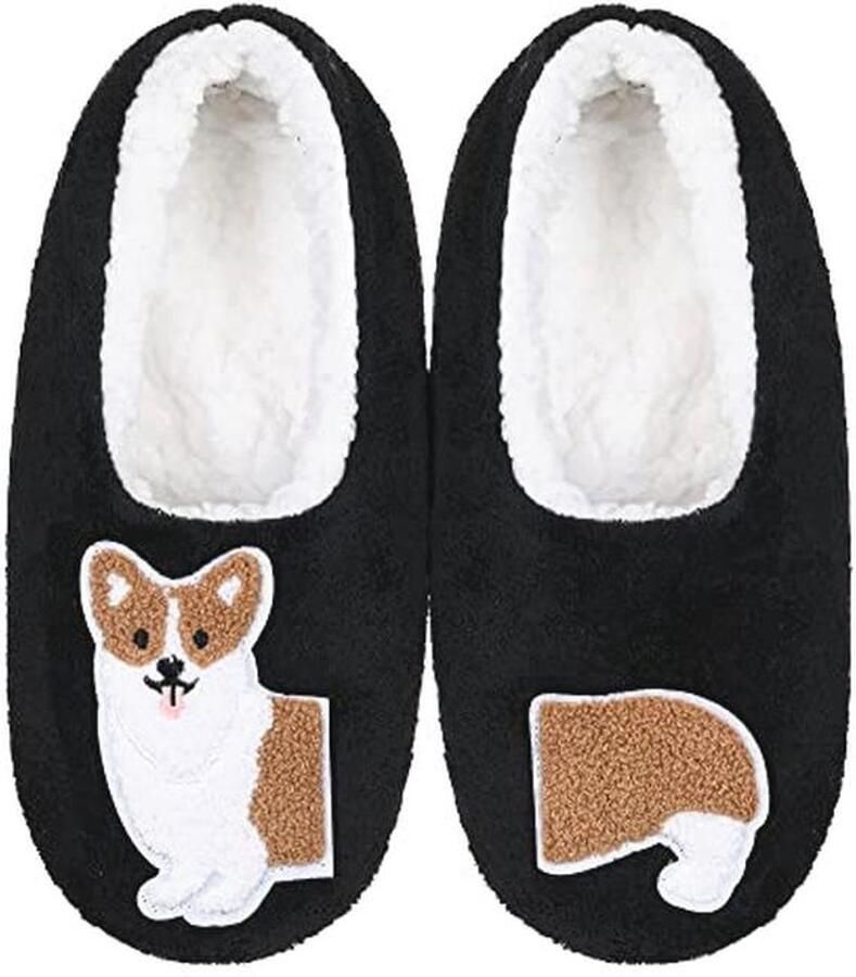 Dames Slipper Sokken Non Slip Winter Fluffy Fleece-gevoerd Binnensokken met Grippers