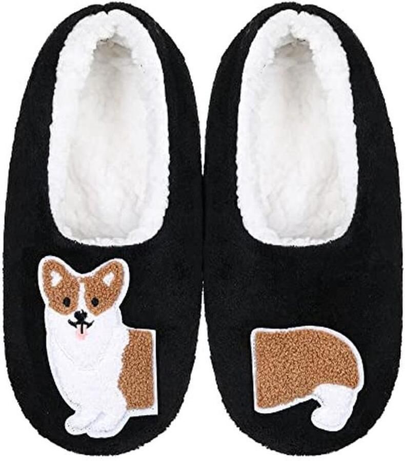 Dames Slipper Sokken Non Slip Winter Fluffy Fleece-gevoerd Binnensokken met Grippers