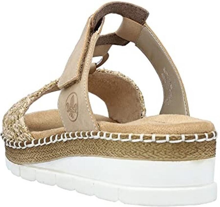 Beige Wedge Slippers Lichtgewicht en comfortabel