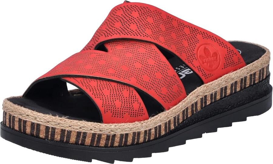 Dames Slippers Comfort Sandalen Zomerse Dagen Comfortabel Voetbed Rood