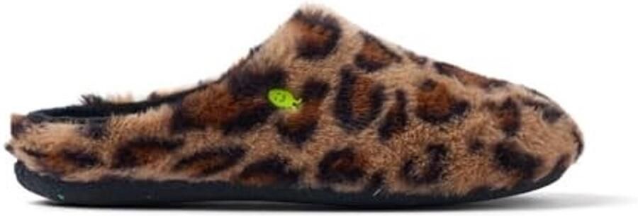Dames Slippers Comfortabele Fleece Slippers Luipaardprint - Foto 1
