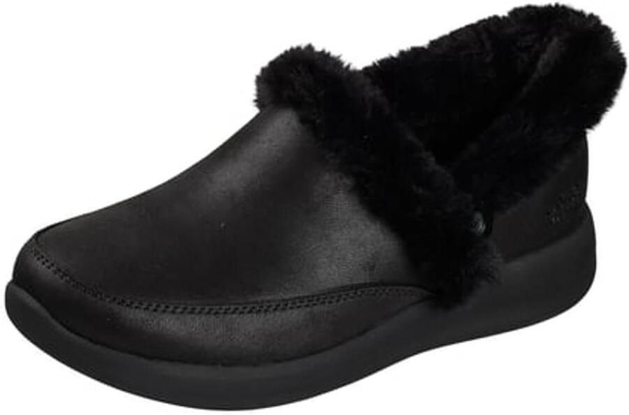 Dames Slippers Comfortabele Instappers Thuis Ontspannen Memory Foam A-Line Zwart