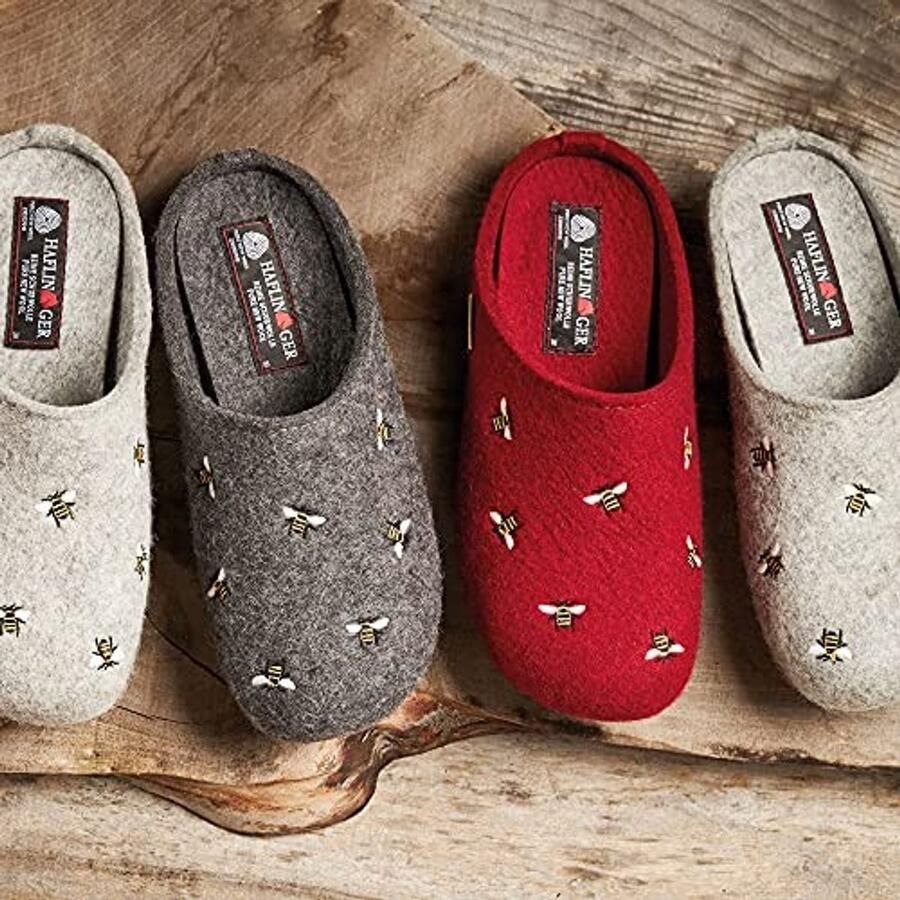 Dames Slippers Everest Api 100% Wolvilt Anthraciet - Foto 1