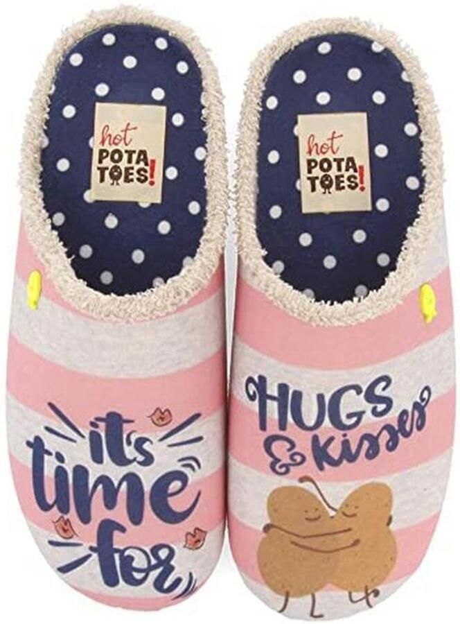 Dames Slippers in Slabbetje met Kussen en Ademend Materiaal