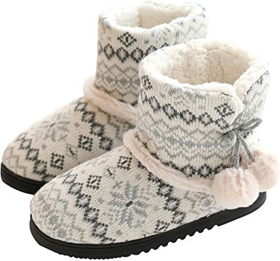 Dames Slippers Laarzen Katoen Fleece Gevoerd Winter Thuis Schoenen