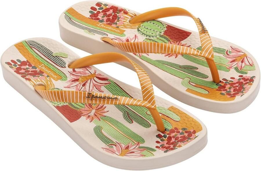 Dames Slippers met Cactusprint Comfortabele Teenslippers