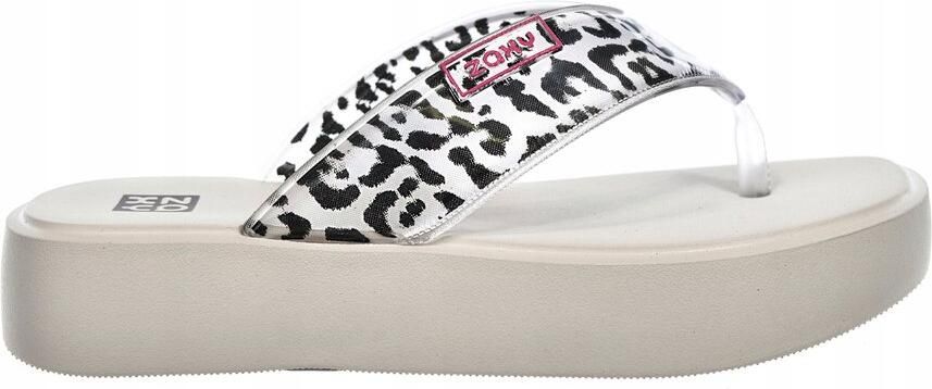 Dames Slippers met Dierlijke Print Wit