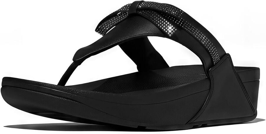 Fitflop Teenslippers LULU GLITZ BOW Slides badschoen met glitter