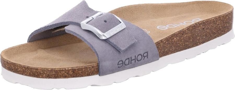 Dames slippers met verstelbare gesp en Suède look