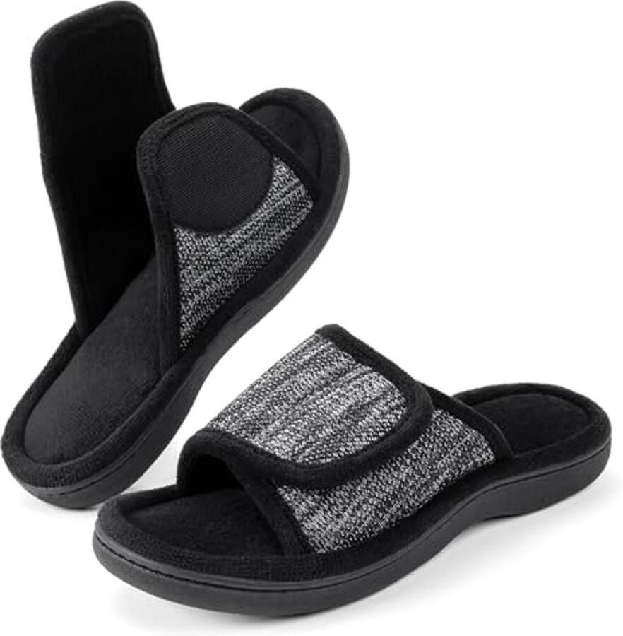 Dames Slippers met Verstelbare Glijers voor Comfort en Ondersteuning