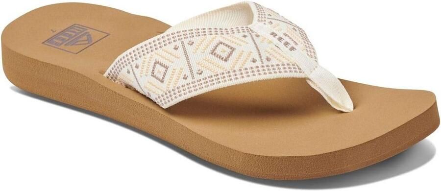 Dames Slippers met Zacht Geweven Band en Gedempt Voetbed Comfortabele Zomer Teenslippers