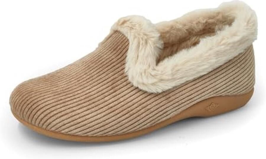Dames Slippers met Zachte Pluche Winter Slippers Warm Gevoerde Ballerina Slippers