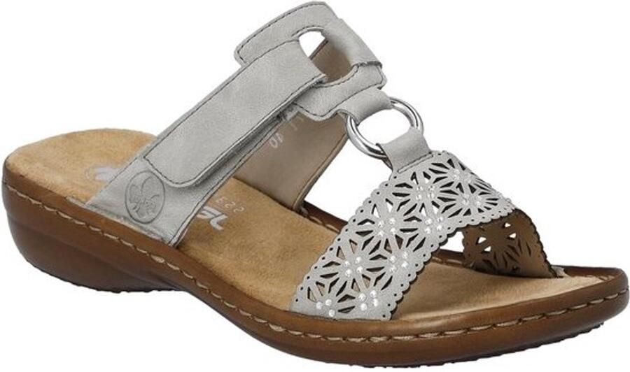 Dames Slippers Mules Instappers Vakantie Gevoel Flexibele Stevige Constructie Smalle Pasvorm Grijs