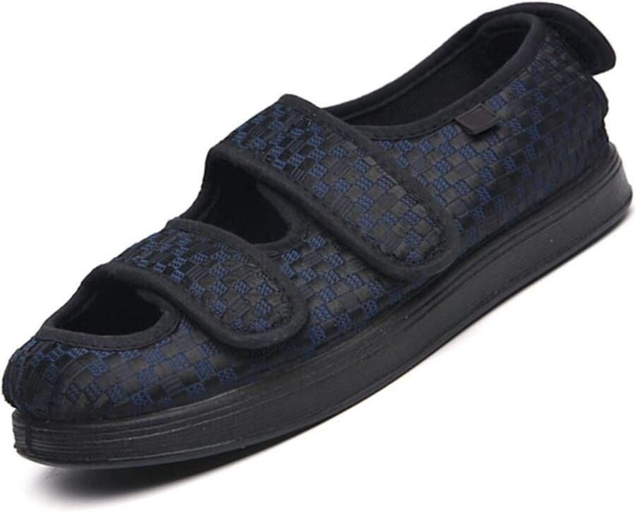 Dames Slippers Orthopedische Sandalen Comfortabel Lopen Verstelbare Klittenband Extra Breed Blauw