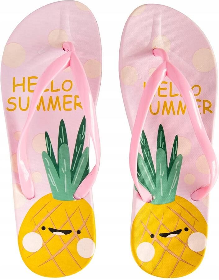 Dames Slippers Roze Ananas