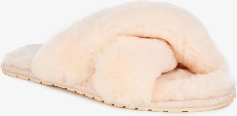 Dames Slippers Schapenvacht Zachte Kruisbanden Warm en Comfortabel