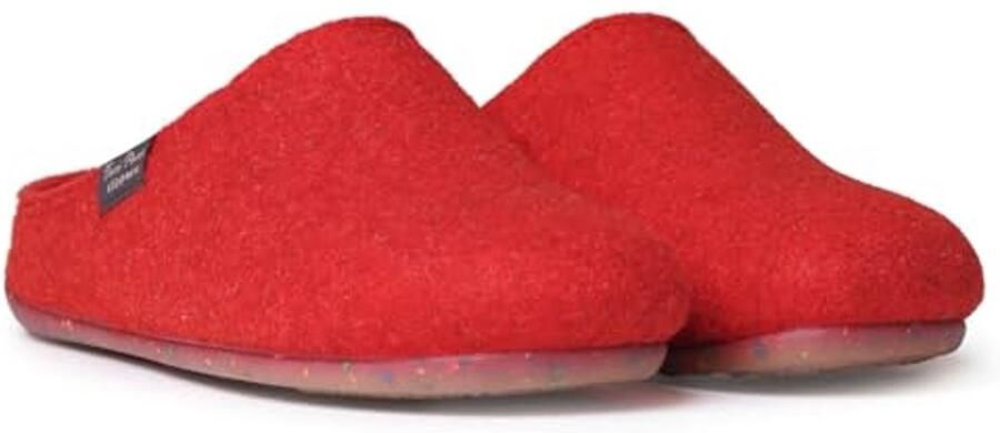 Dames Slippers van Gerecycled Vilt met Flexibele Zool