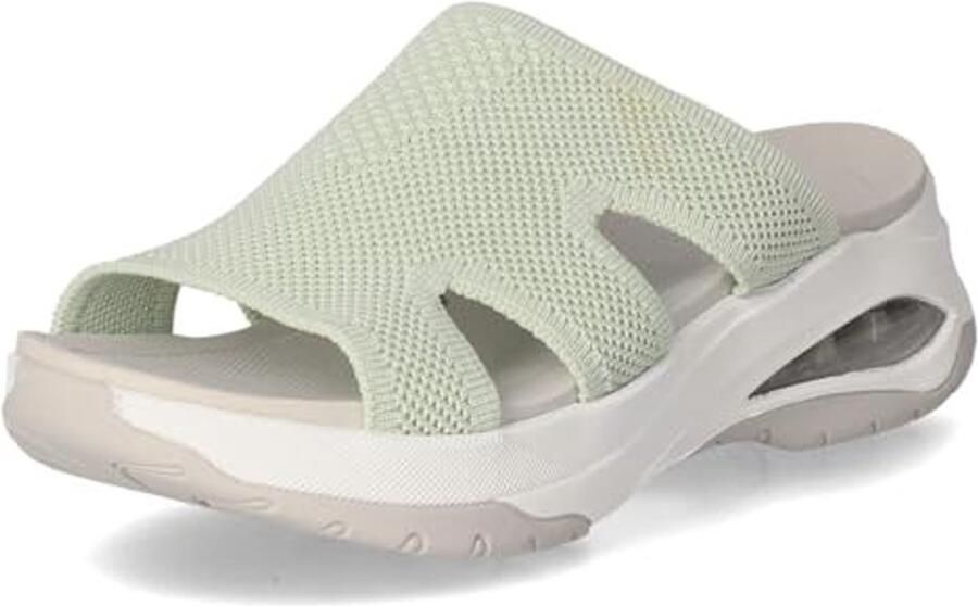 Dames Slippers Vegan Canvas Groen - Foto 1