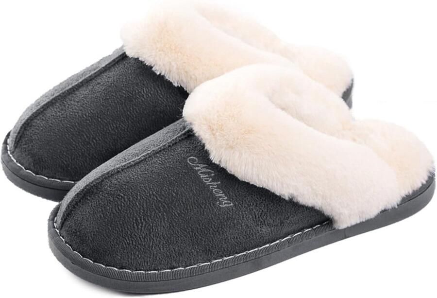 Dames Slippers Voor Binnen en Buiten Warme en Comfortabele Pantoffels met Pluche Voering