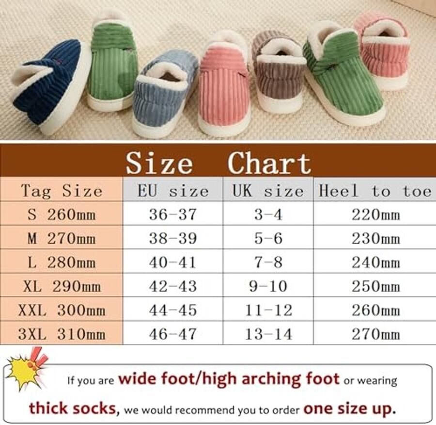 Dames Slippers Warm en Zacht Geschikt voor Binnen en Buiten - Foto 1