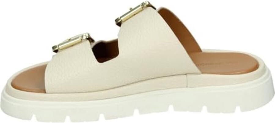 Dames Slippers Witte Leer