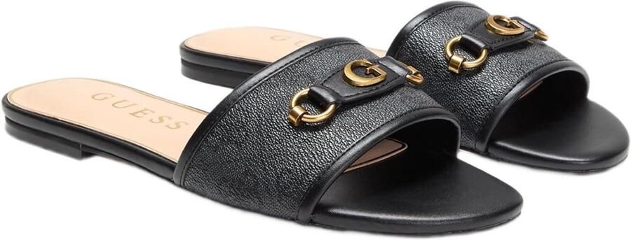 Dames Slippers Zwart Comfortabele Open Teen Sandalen