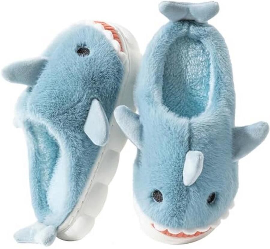 Dames Sloffen Haaivorm Warm & Comfortabel Pluche Antislip