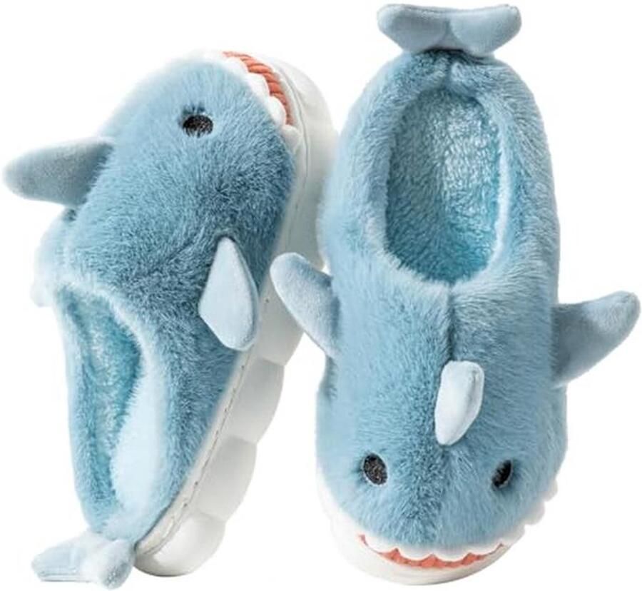 Dames Sloffen Haaivorm Warm & Comfortabel Pluche Antislip