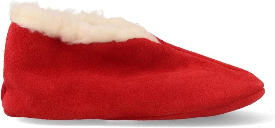 Dames Sloffen Huisschoenen Comfort Thuis Handgemaakt Nederland Rood