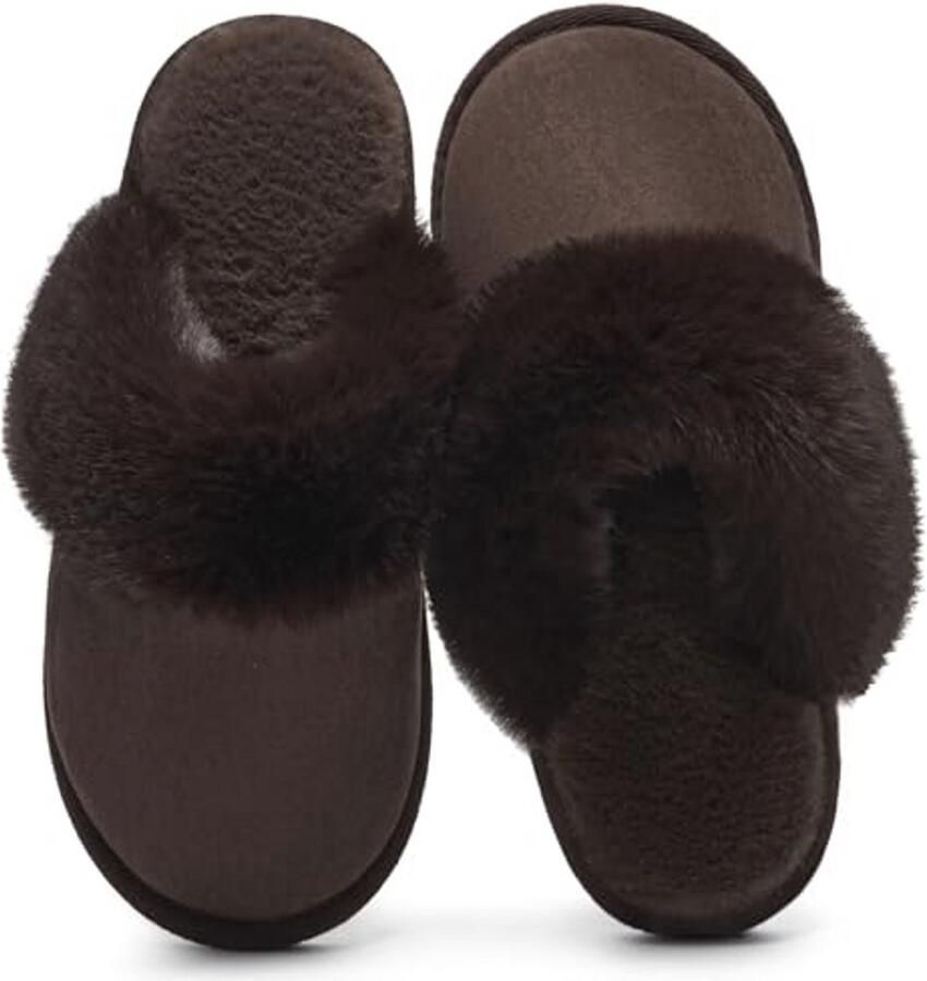 Dames Sloffen Warm Winter Slippers Zacht Pluche Pantoffels Antislip Comfortabele Indoor en Outdoor