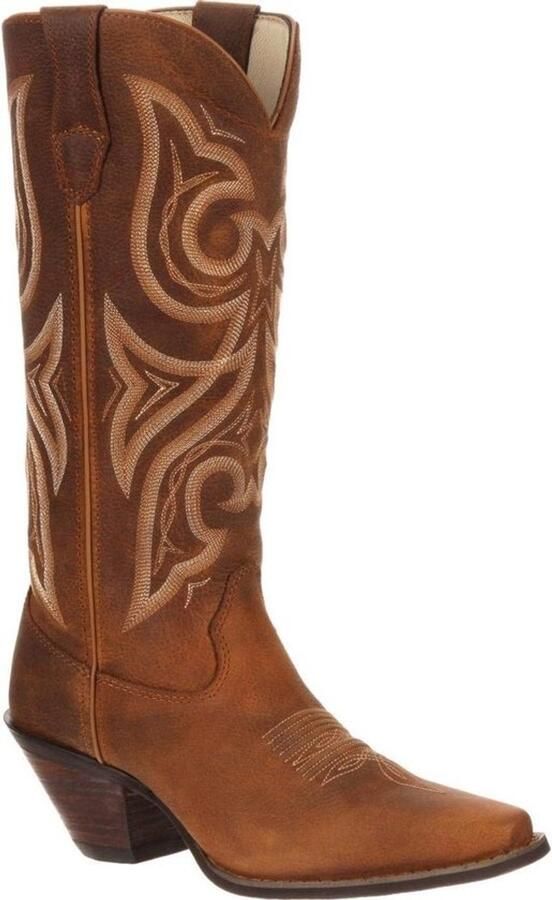 Dames smalle western laars 13 inch met geharde stalen neus en vintage zool afwerking