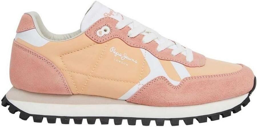 Dames Sneaker Brit-on Retro met Lederen Details en Kleurblokken