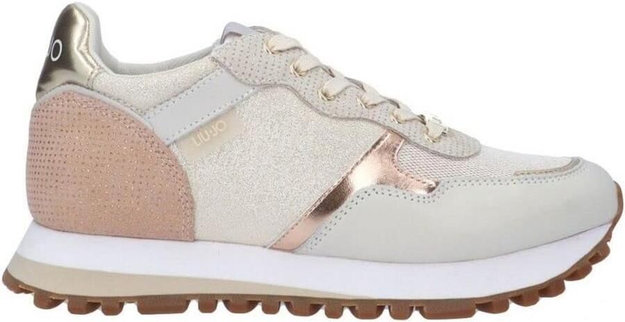 Dames Sneaker Goud Plateauzool Modern Design