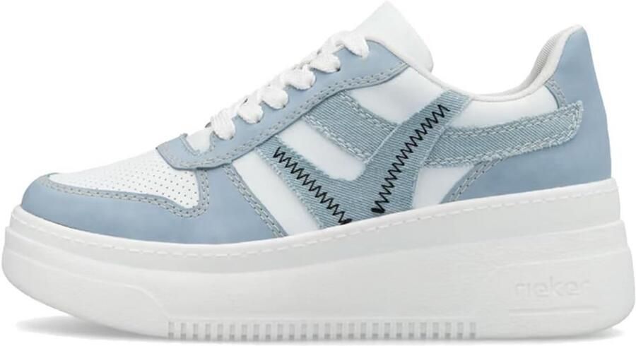 Dames sneaker laag blauw Comfort en Style voorjaarszomer collectie
